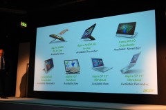 Acer Windows 8 termékek és megjelenési dátumaik