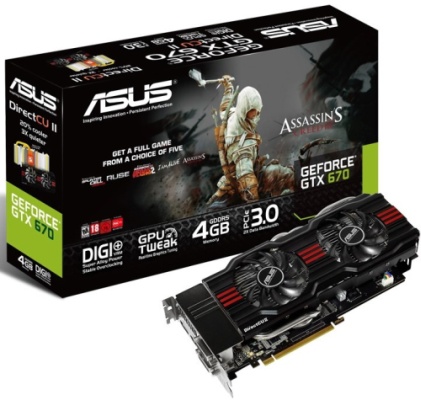 ASUS GeForce GTX 670 DirectCU II 4 GB