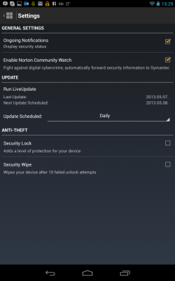 Norton Mobile Security