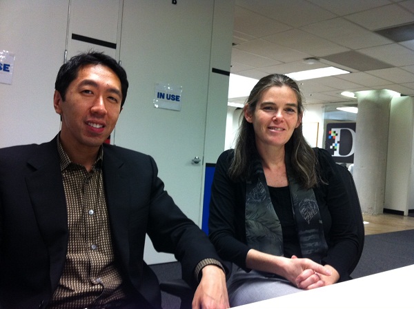 Andrew Ng és Daphne Koller. Fotó: AllThingsD