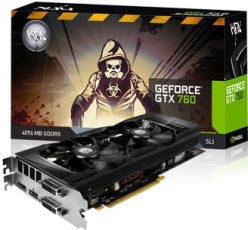 KFA2 GeForce GTX 760 alap és EX OC verzió