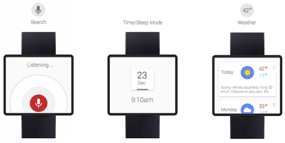 Google Watch koncepció