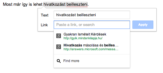Apró, de hasznos fejlesztés