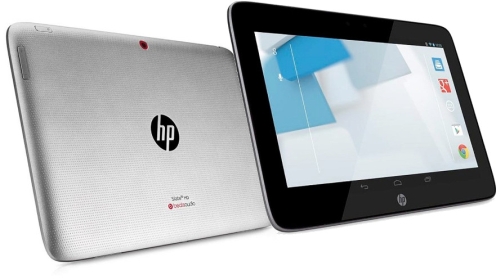 HP Slate 10 HD eleje és hátulja