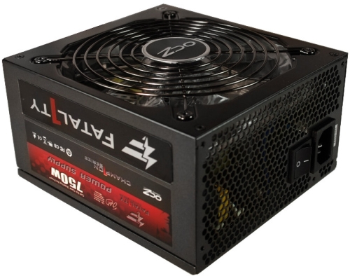 A még piacon lévő 750 wattos OCZ Fatal1ty tápegység - a ráncfelvarráson átesett új kiadás sem fog máskép kinézni