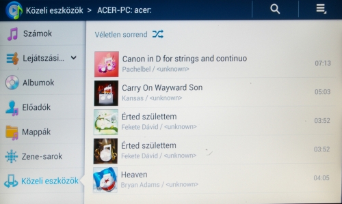 Távoli notebookon található állományok is lejátszhatóan DLNA-n keresztül