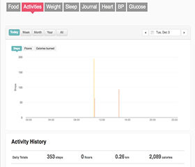 Fitbit Flex Screen Shot