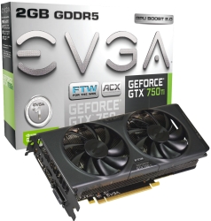 EVGA GeForce GTX 750/750 Ti alap és ACX verzió