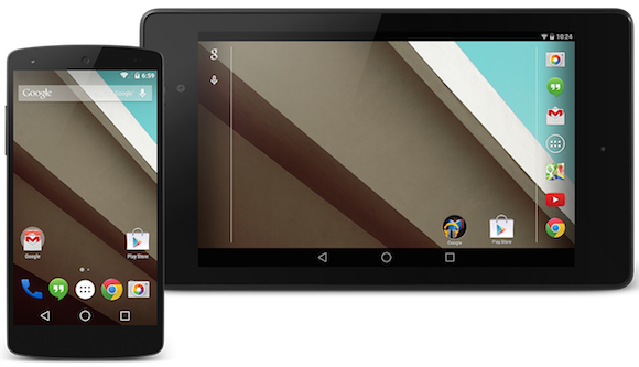 Jelenleg csak a Nexus 5 és Nexus 7 (2013) készülékekre érhető el az L.