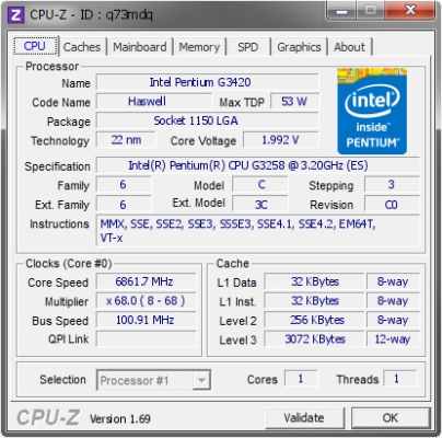 Intel Pentium G3258 Anniversary Edition 6861,7 MHz-en