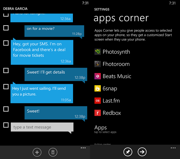 Windows Phone 8.1 Update – többszörös kijelölés és az Apps Corner