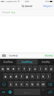 iOS 8 billentyűzet