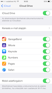 iOS 8 megosztás
