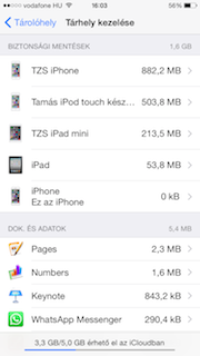 iOS 8 megosztás