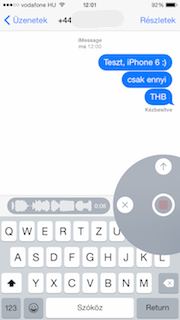 iOS 8 hangjegyzet