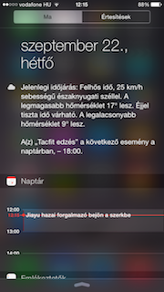 iOS 8 értesítések
