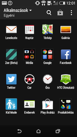 HTC Desire 510 menü