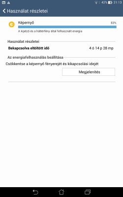 Az ASUS MeMo Pad 7 ME176C üzemideje átlagon felüli 