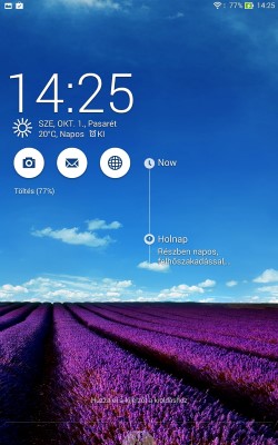 What's Next az ASUS MeMo Pad 7 ME176C zárképernyőjén