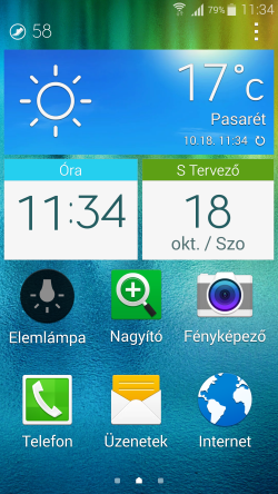 A Samsung Galaxy Note 4 egyszerű mód átlátható 