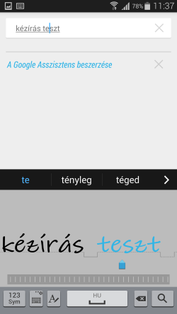 Kézírásos bevitel a Samsung Galaxy Note 4-gyel 