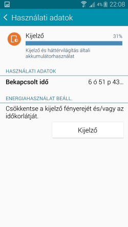Ultratakarékos mód a Samsung Galaxy Note 4 szoftverében