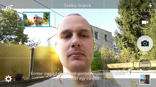 Szelfimód a Samsung Galaxy Note 4-ben 
