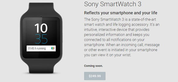 Nemsokára elérhető lesz a SmartWatch 3