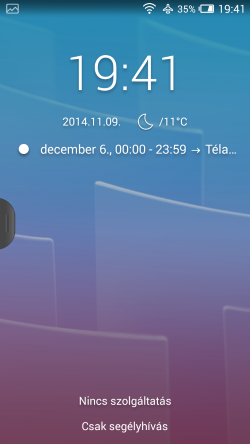Az Alcatel OT Pop S9 zárképernyőjéről indítható a kamera is