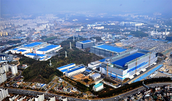 Egy Samsung gyár Ázsiában