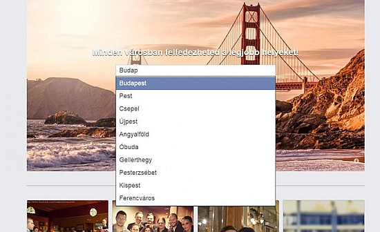 Facebook Places helykereső