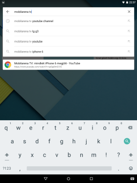 A Google Nexus 9 billentyűzete is átláthatóbb 