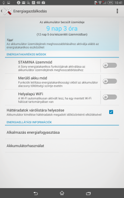 Sony Xperia Z3 Tablet Compact Screen Shot