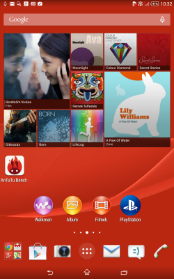 Sony Xperia Z3 Tablet Compact Screen Shot