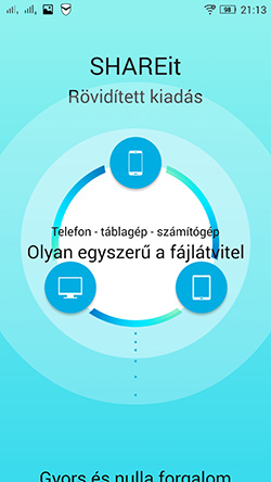 A ShareIt a Lenovo Vibe Z2 Pro fájlcserélő appja mobilok között