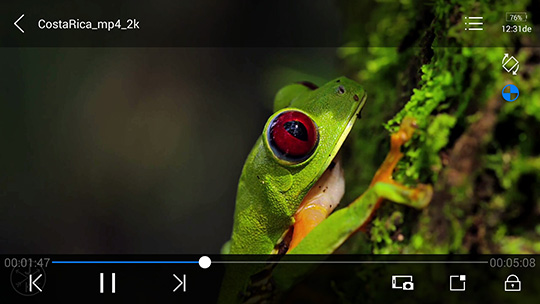A Lenovo Vibe X2 videolejátszója minden ismert kódolással megbirkózik