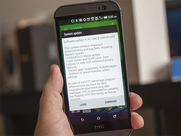 Megérkezett a Lollipop a HTC One M8 gyártói változatára