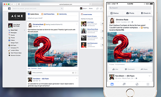 Elindult a Facebook at Work