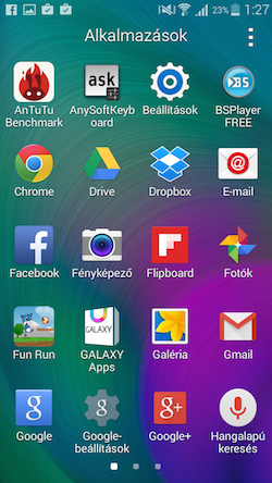 Samsung Galaxy A5 Screen Shot