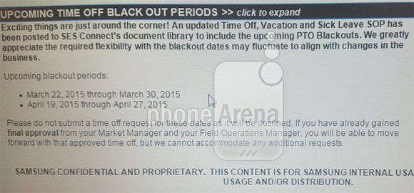 A Samsung belső levele buktathatta le a Galaxy S6 piacra kerülésének dátumát