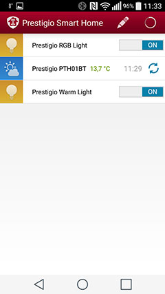 Prestigio Smart Home app