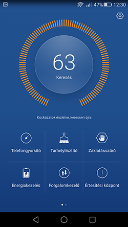 A Telefonkezelő a Huawei P8 első számú felügyeleti szoftvere rengeteg opcióval 