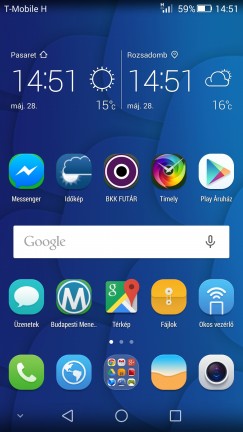 AZ EMUI 3.0 KitKat alapú rendszer