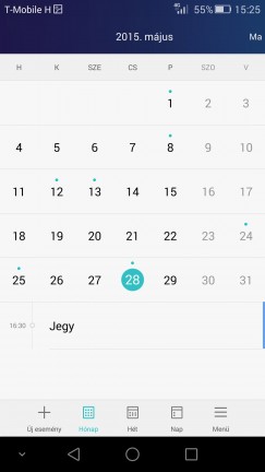 Az emuis fájlkezelő típus szerint is csoportosítja az állományokat