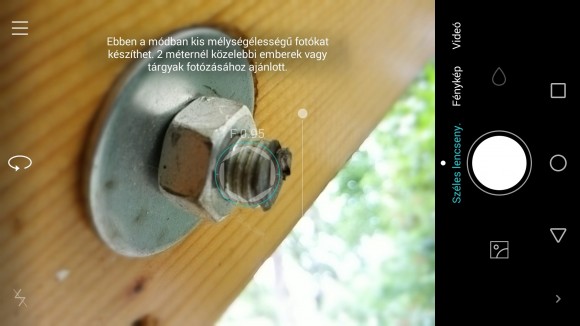 A széles lencsenyílás mód a Honor 6 Plus egyik különlegessége