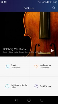 Az emuis zenelejátszó hangszínszabályzót nem kapott