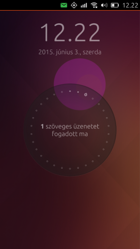A BQ Aquaris E4.5 Ubuntu Edition zárképernyője semmi különöset nem tud