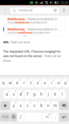 A BQ Aquaris E4.5 Ubuntu Edition billentyűzete támogatja a magyar nyelvet