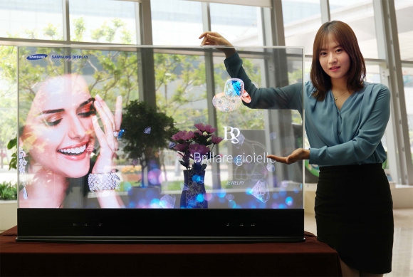 Samsung átlátszó OLED kijelző