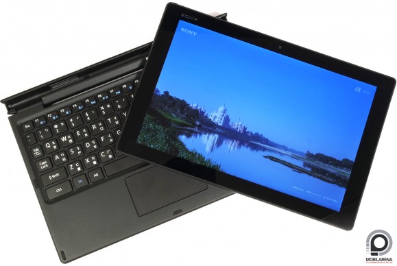 A tesztre kapott Z4 Tablet billentyűzetének kiosztása bár ázsiai típusú, magyar ékezetek elérhetők